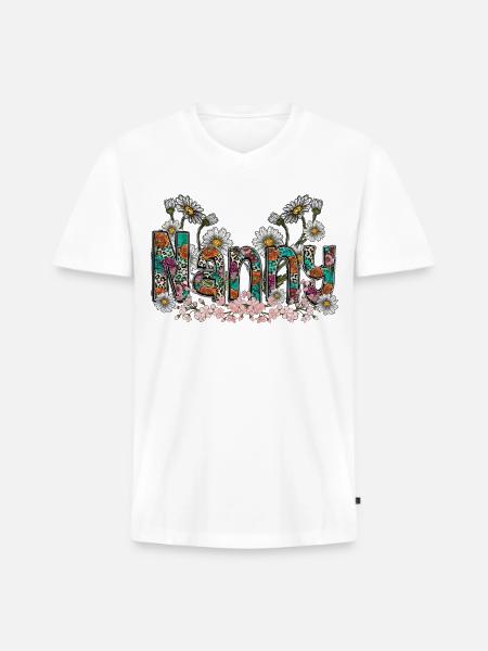 Nanny - Men's Premium Organic V-Neck T-Shirt - white