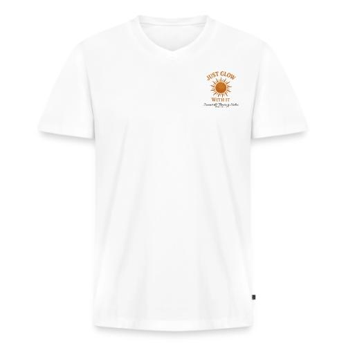 Just Glow With It - Men's Premium Organic V-Neck T-Shirt