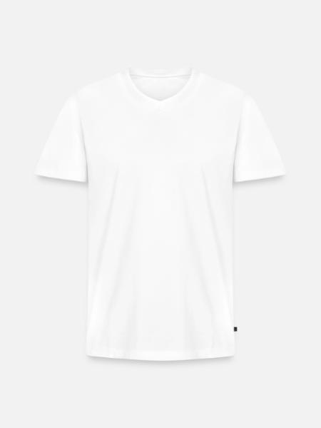 MIAMI - Men's Premium Organic V-Neck T-Shirt - white