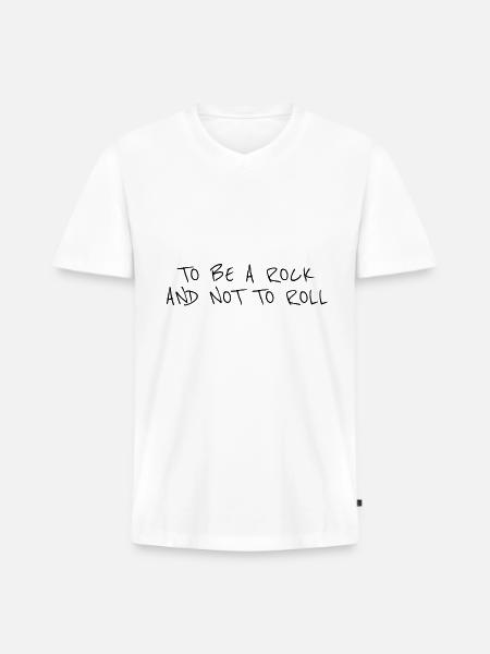 One Piece - Men's Premium Organic V-Neck T-Shirt - white