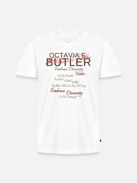 Embrace Diversity - Men's Premium Organic V-Neck T-Shirt - white
