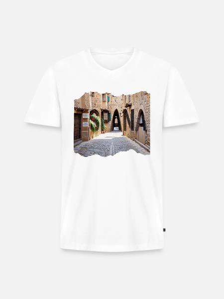 ESPAÑA 24 4 - Men's Premium Organic V-Neck T-Shirt - white