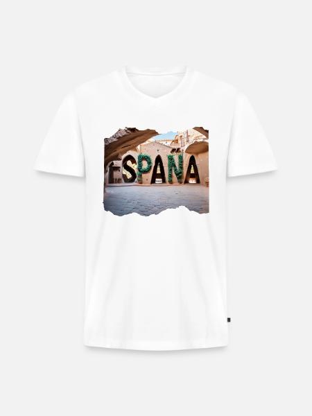 ESPAÑA 24 24 - Men's Premium Organic V-Neck T-Shirt - white