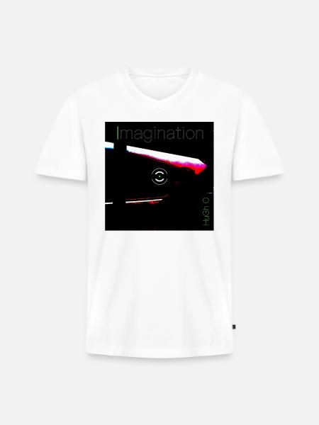 imagination - Men's Premium Organic V-Neck T-Shirt - white