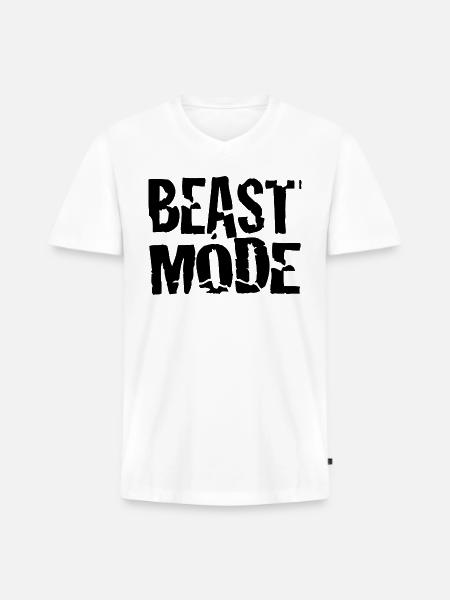 1 - Men's Premium Organic V-Neck T-Shirt - white