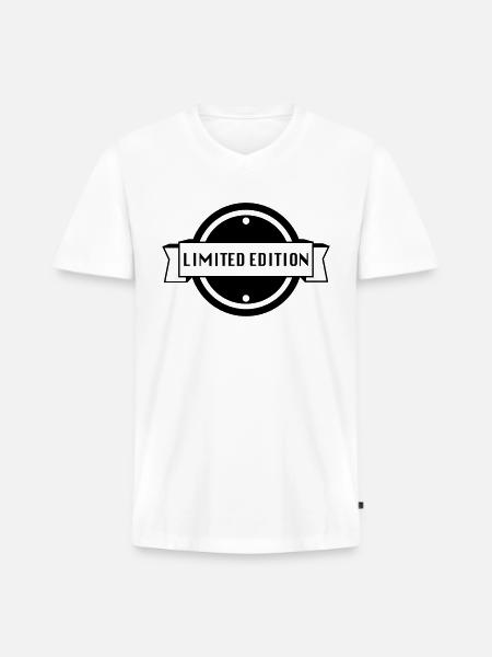 limited edition - Men's Premium Organic V-Neck T-Shirt - white