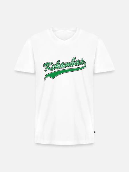 Hard Ball: Kekambas - Men's Premium Organic V-Neck T-Shirt - white