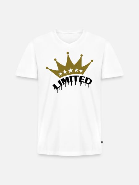Limited - Men's Premium Organic V-Neck T-Shirt - white