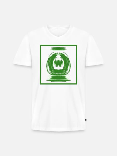 Energize Me - Men's Premium Organic V-Neck T-Shirt - white