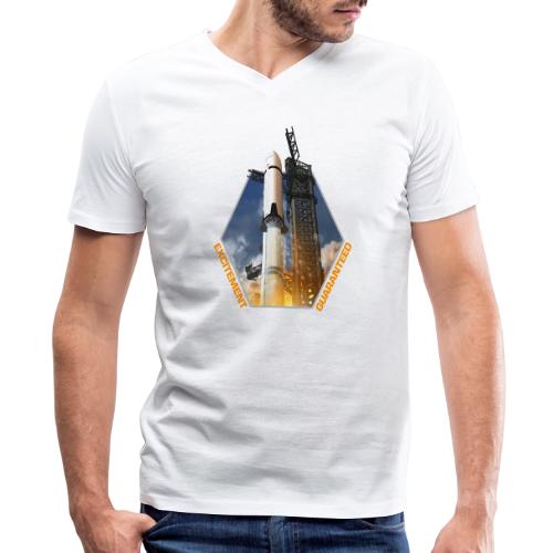 Starship HLS - Excitement Guaranteed - Men's Premium Organic V-Neck T-Shirt