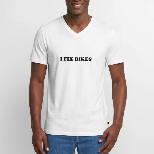 i fix bikes - Men's Premium Organic V-Neck T-Shirt