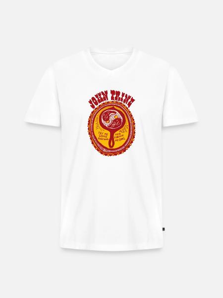 john prine - Men's Premium Organic V-Neck T-Shirt - white