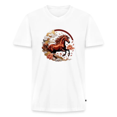 Year of the Horse T Shirt, Lunar New Year Gift - Men's Premium Organic V-Neck T-Shirt