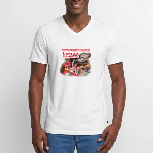 Logan Schuchart #LetsRaceTwo Winner - Men's Premium Organic V-Neck T-Shirt