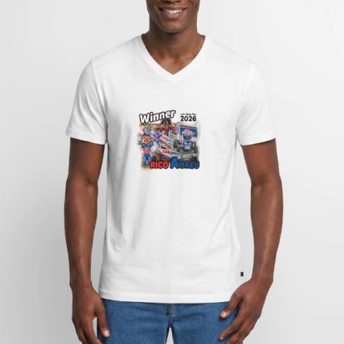 Rico Abreu #LetsRaceTwo Winner - Men's Premium Organic V-Neck T-Shirt