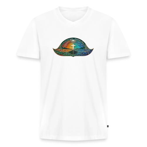 Easter Cast the Net Again T Shirt, abundance Gift - Men's Premium Organic V-Neck T-Shirt