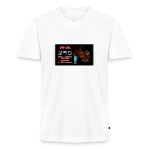 1776 - 2026 - 250 Years USA | Fireworks - Men's Premium Organic V-Neck T-Shirt