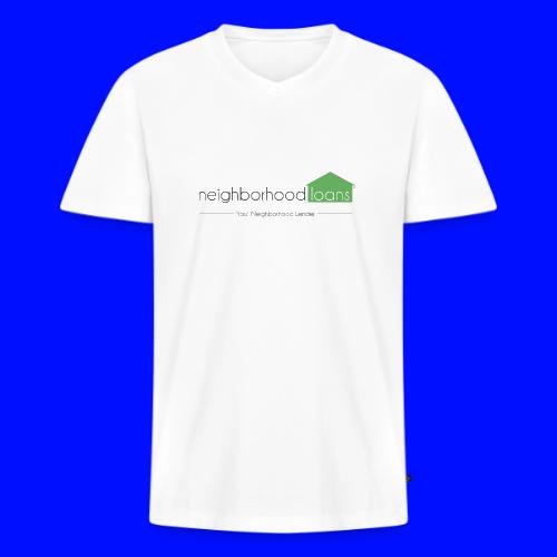 Neighborhood Loans White Items - Men's Premium Organic V-Neck T-Shirt