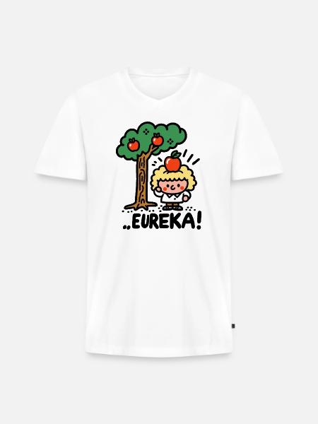 Eureka - Men's Premium Organic V-Neck T-Shirt - white