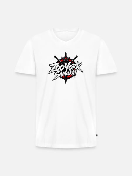 Zoo York Samurai - Men's Premium Organic V-Neck T-Shirt - white