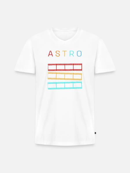 Astrophotography Telescope - Men's Premium Organic V-Neck T-Shirt - white