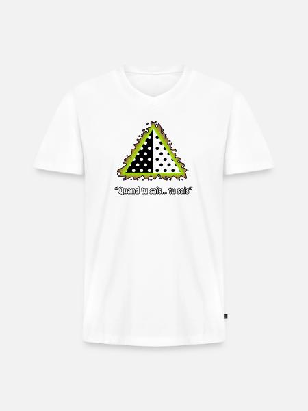 Anger the polkadots - Men's Premium Organic V-Neck T-Shirt - white
