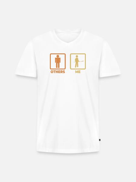 Me as a Baker - Men's Premium Organic V-Neck T-Shirt - white