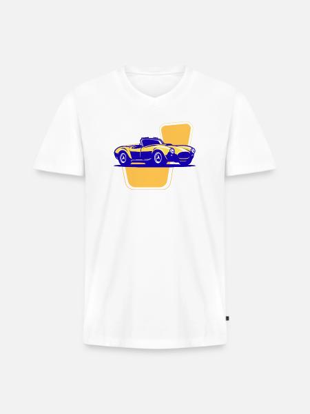 Enjoying_My_Ride - Men's Premium Organic V-Neck T-Shirt - white