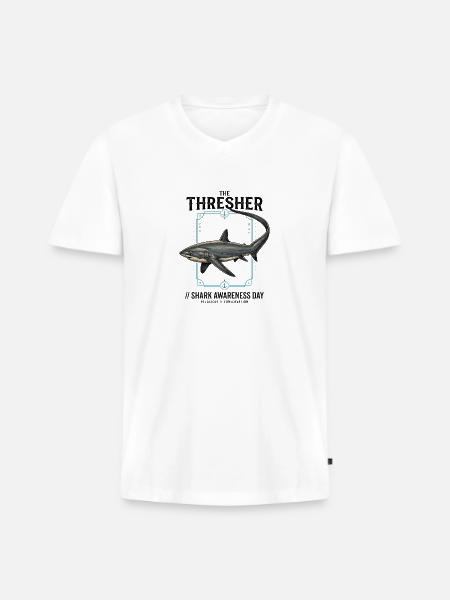 Ocean Passion Day - Men's Premium Organic V-Neck T-Shirt - white