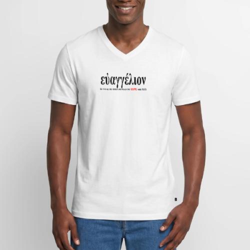 The Greek word translated gospel - Men's Premium Organic V-Neck T-Shirt