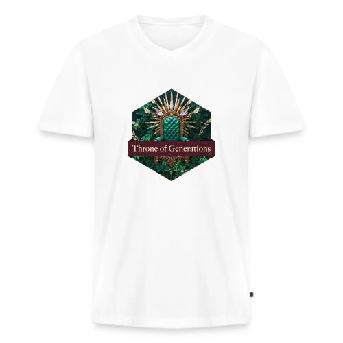 Women’s Day Vine Throne T Shirt, Gift for Grandma - Men's Premium Organic V-Neck T-Shirt