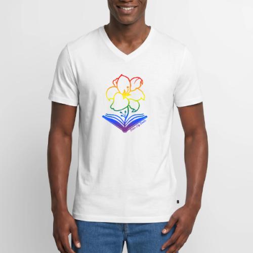 Bitter Lily Books - Pride - Men's Premium Organic V-Neck T-Shirt