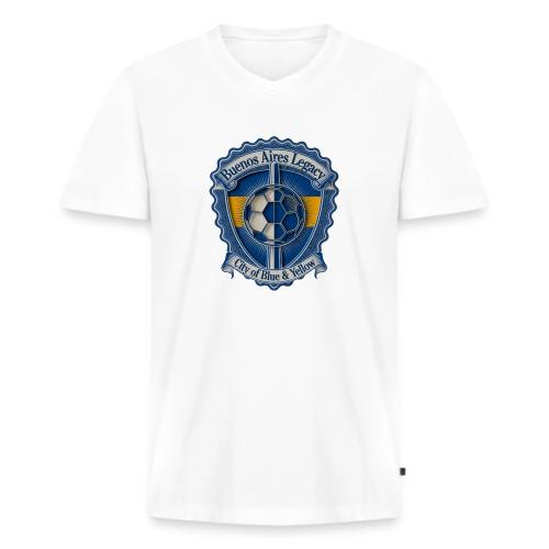Buenos Aires Legacy T Shirt, Soccer City Pride Gif - Men's Premium Organic V-Neck T-Shirt