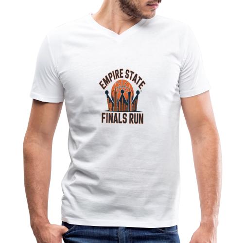 Empire State Finals Run - Men's Premium Organic V-Neck T-Shirt