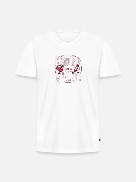 Maths Enthousiaste fanny design - Men's Premium Organic V-Neck T-Shirt - white