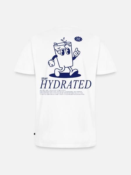 Stay Hydrated - Drink Your Water - Men's Premium Organic V-Neck T-Shirt - white