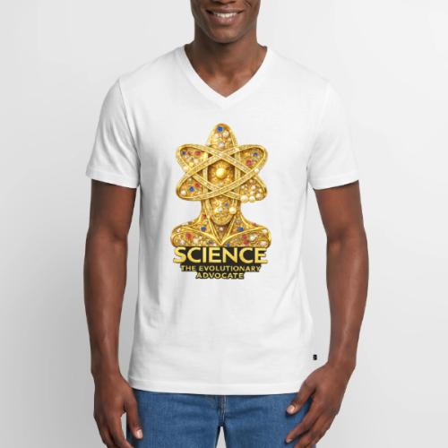 Science the Evolutionary Advocate - Men's Premium Organic V-Neck T-Shirt