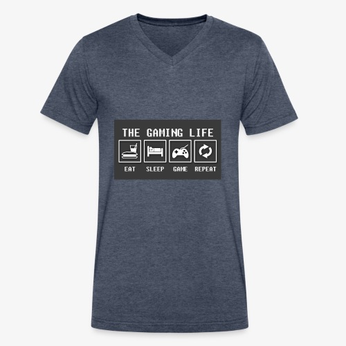 Gaming is life - Men's V-Neck T-Shirt by Canvas