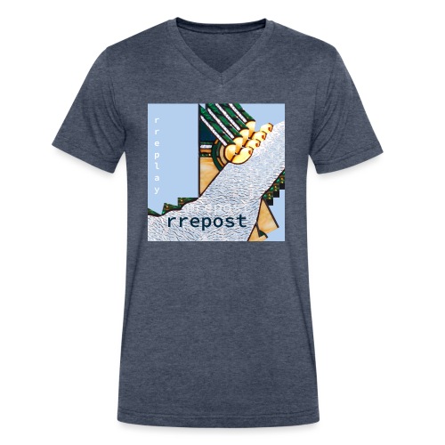 rrepost - rreplay - Men's V-Neck T-Shirt by Canvas