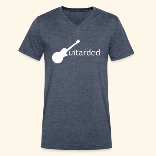 Guitarded - Men's V-Neck T-Shirt by Canvas