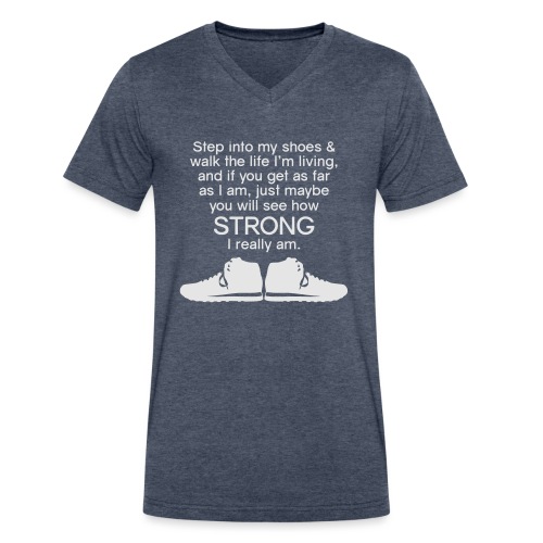 Step into My Shoes (tennis shoes) - Men's V-Neck T-Shirt by Canvas