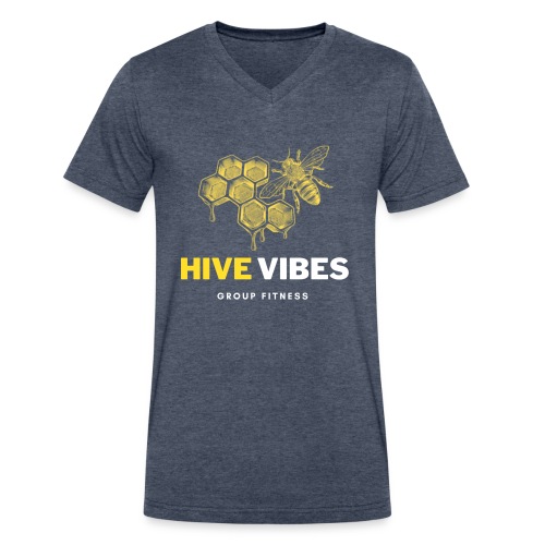 HIVE VIBES GROUP FITNESS - Men's V-Neck T-Shirt by Canvas