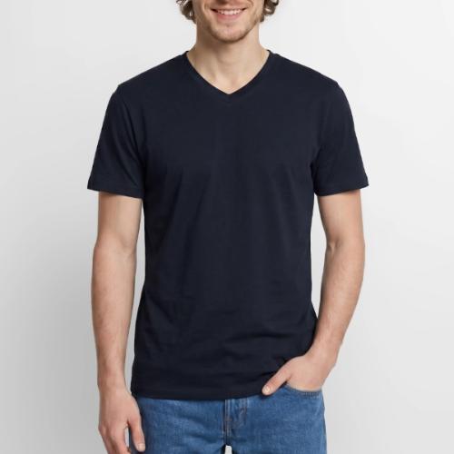 USA 250th Anniversary Flags Emblem - Men's Premium Organic V-Neck T-Shirt