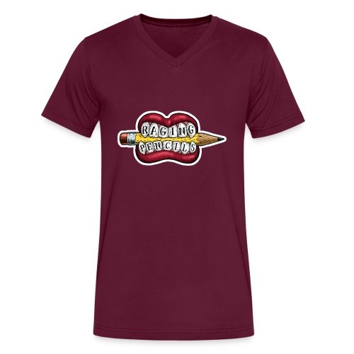 Raging Pencils Bargain Basement logo t-shirt - Men's V-Neck T-Shirt by Canvas
