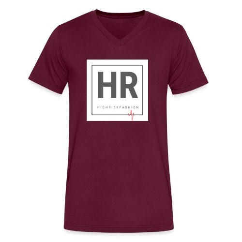 HR - HighRiskFashion Logo Shirt - Men's V-Neck T-Shirt by Canvas