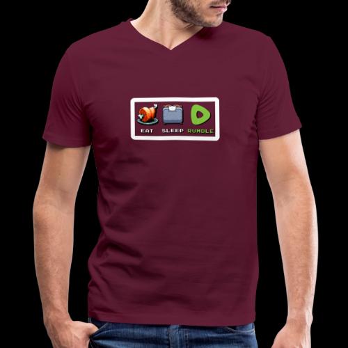 Eat Sleep Rumble merch - Men's V-Neck T-Shirt by Bella + Canvas