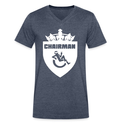 Chairman design for male wheelchair users - Men's V-Neck T-Shirt by Canvas