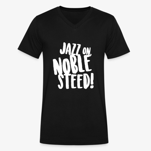 MSS Jazz on Noble Steed - Men's V-Neck T-Shirt by Canvas