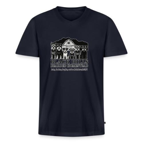 BH Bearded Homestead Logo Merch - Men's Premium Organic V-Neck T-Shirt