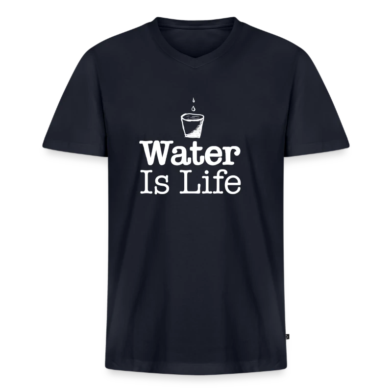 water Is Life W - Men's V-Neck T-Shirt by Canvas